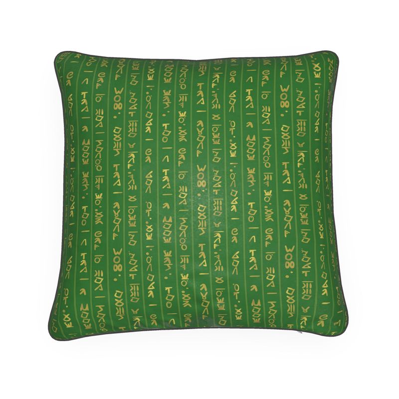 Ancient Hieroglyphs Wallpaper Floor Cushions