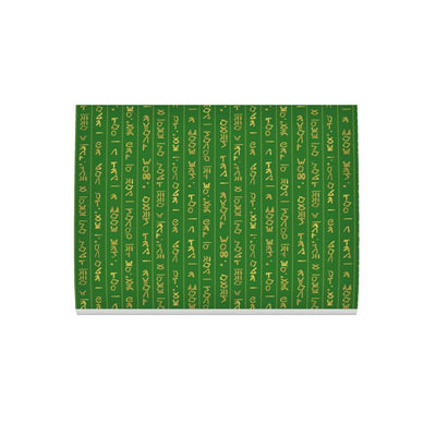 Ancient Hieroglyphs Wallpaper Floor Cushions