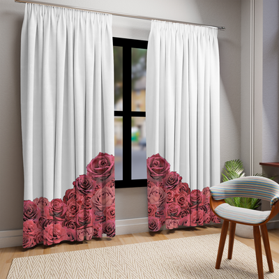 Manga style Rose curtains  (2 panels)